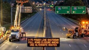 I-75 Power Line Shutdown