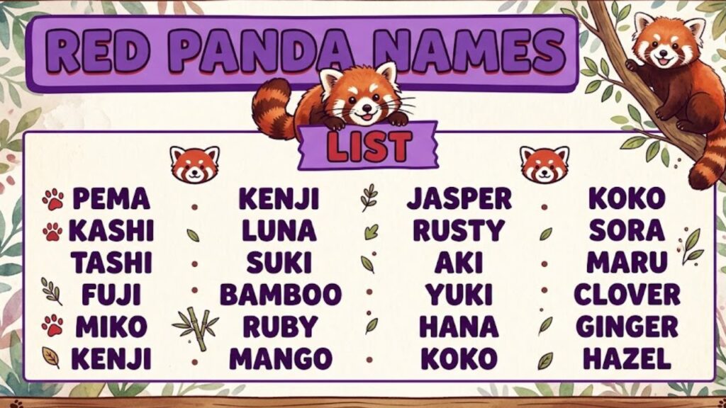 Best Red Panda Names