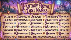 Fantasy Royal Last Names