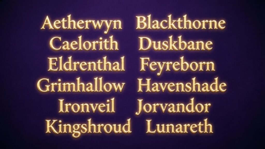 Fantasy Royal Last Names for Noble Characters