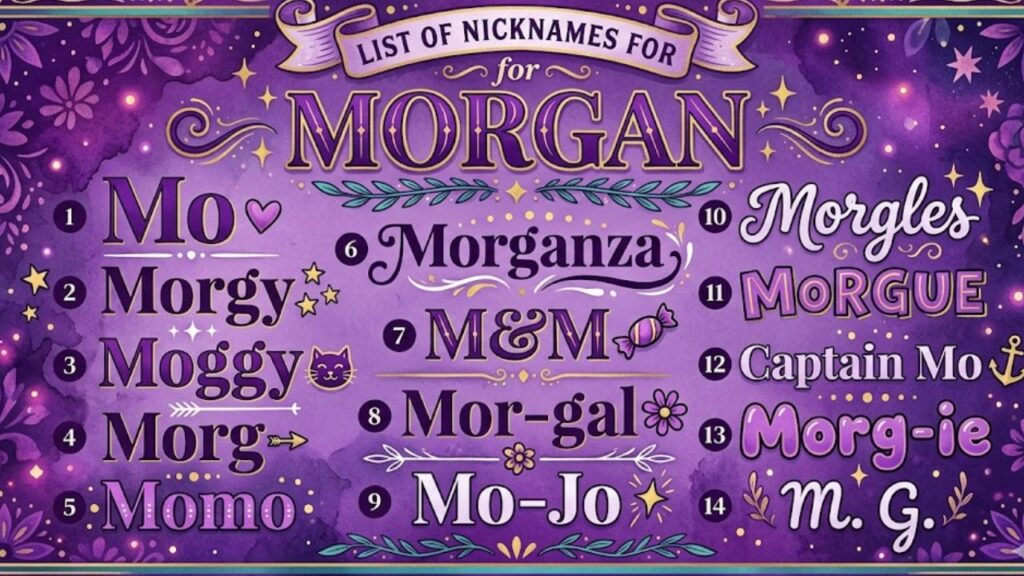 Funny Nicknames for Morgan
