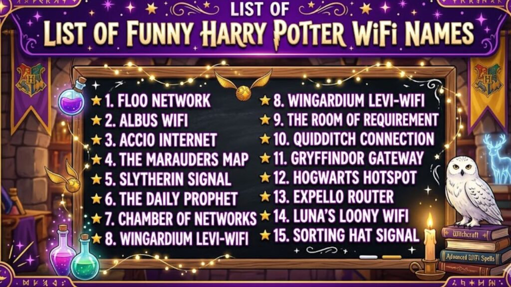 Funny Harry Potter WiFi Names