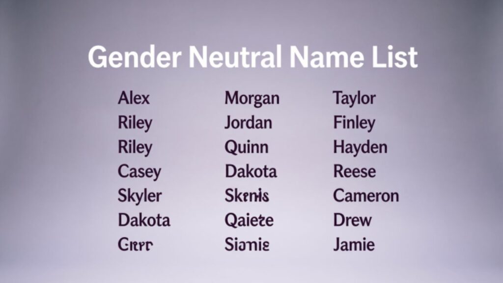 Gender Neutral Name Generator