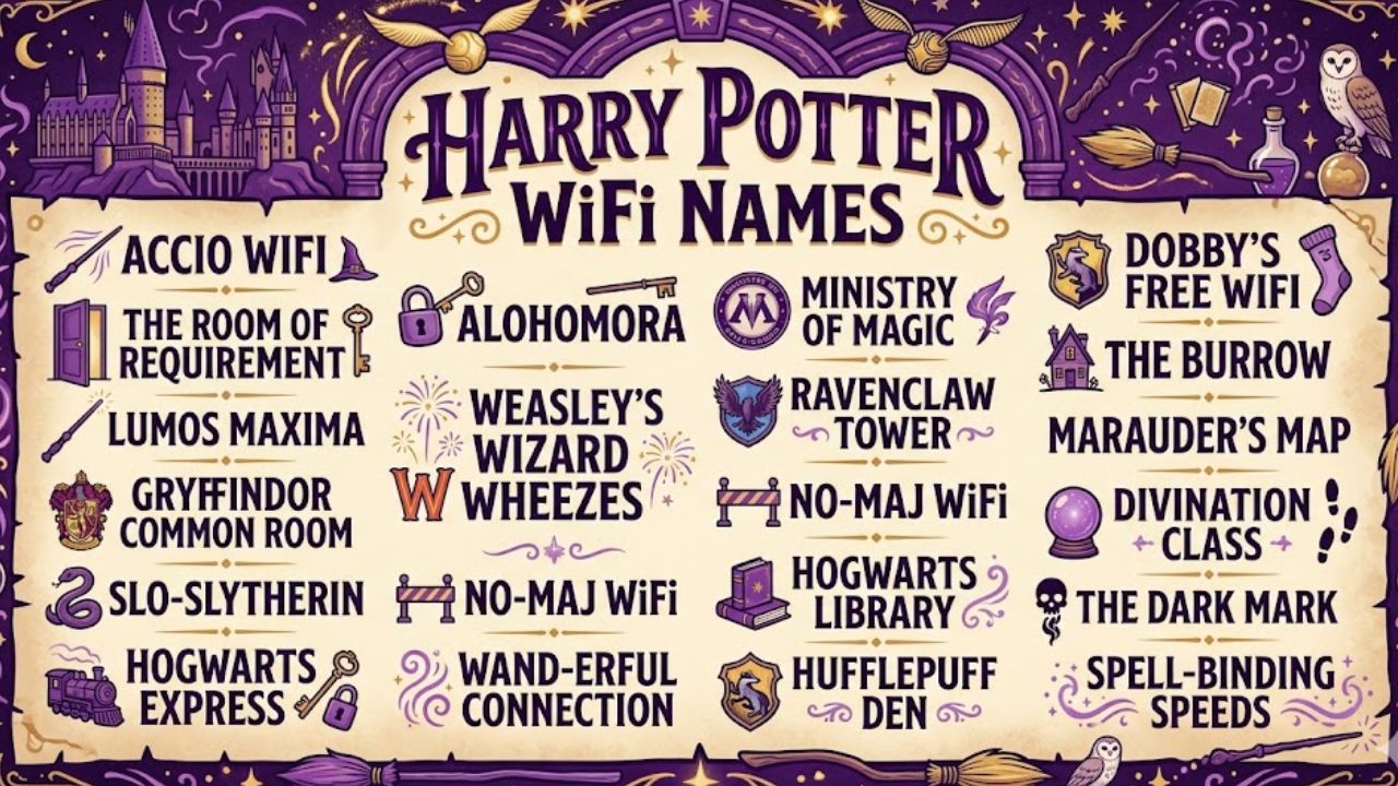 Harry Potter WiFi Names
