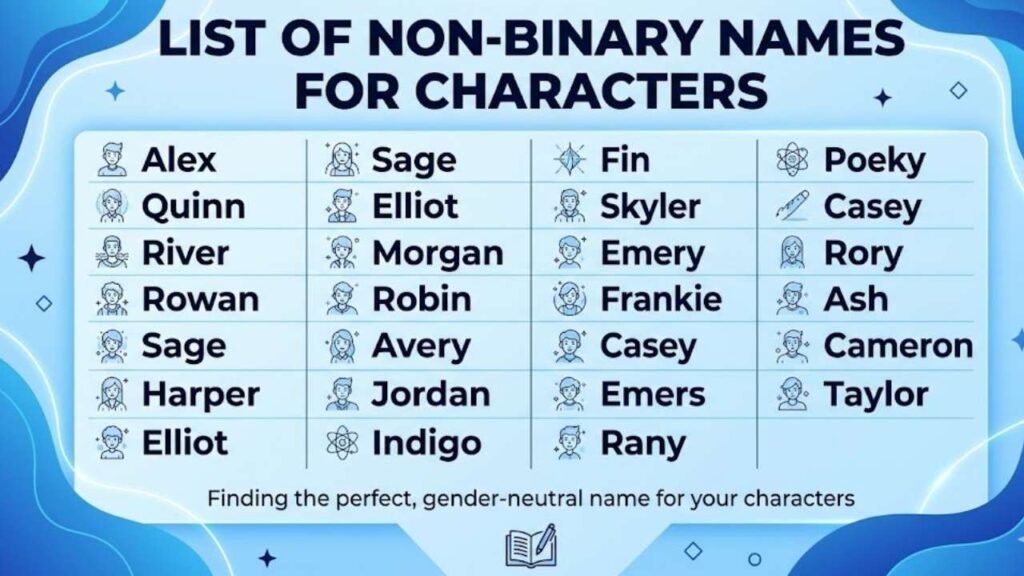 List of Non Binary Names for Characters