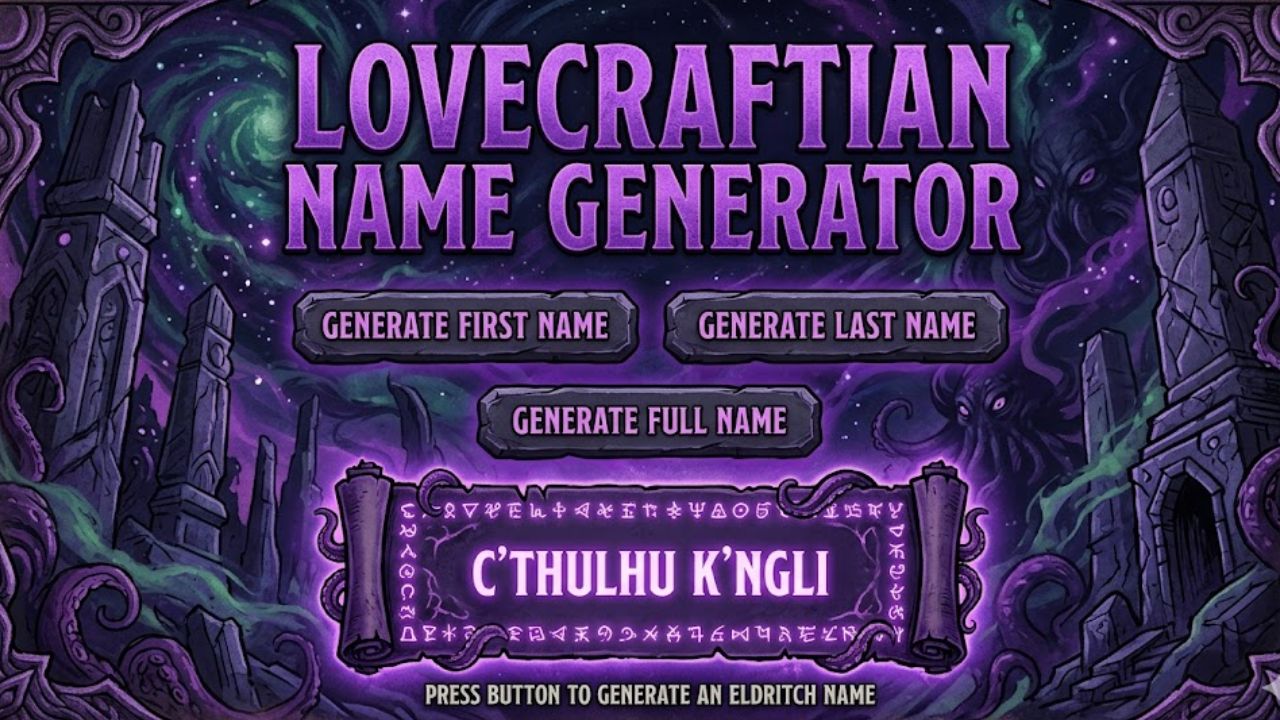 Lovecraftian Names