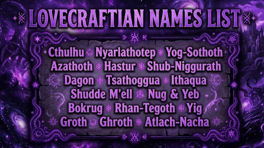 Lovecraftian Names