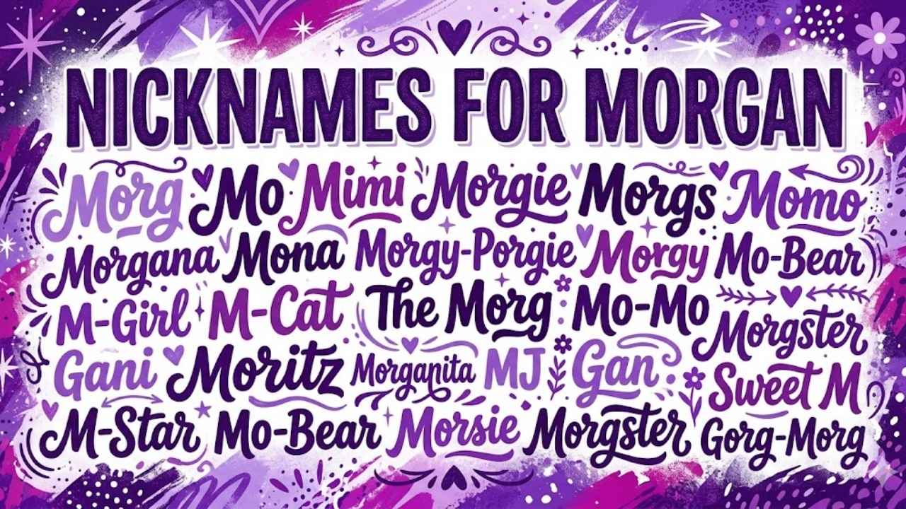 nicknames for morgan