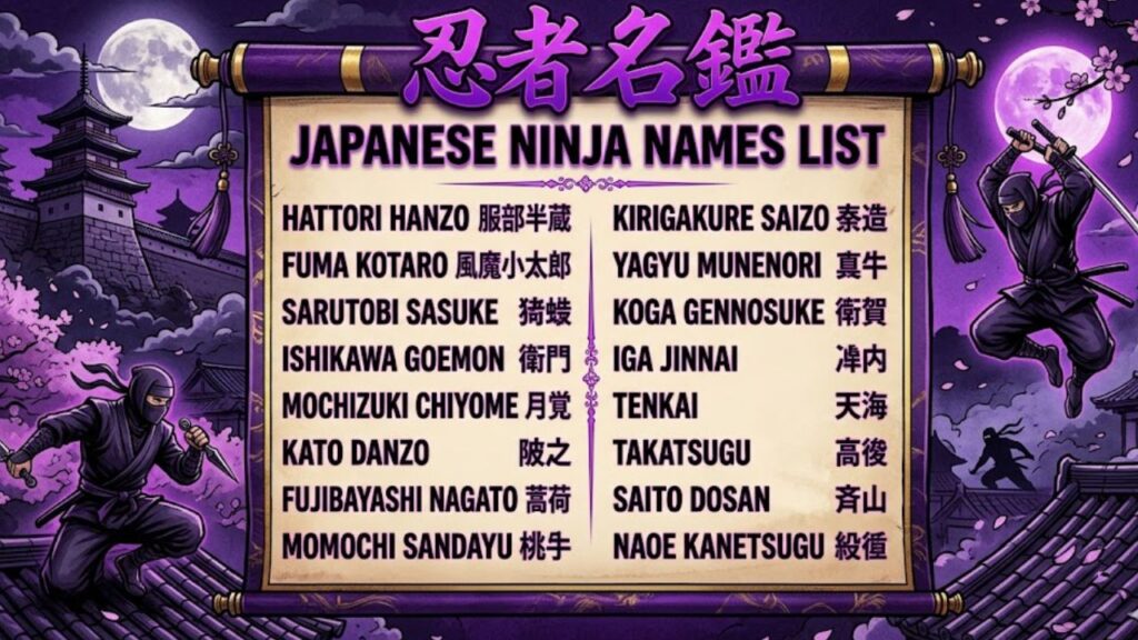 Traditional Japanese Ninja Names
