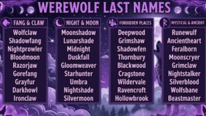 werewolf last names