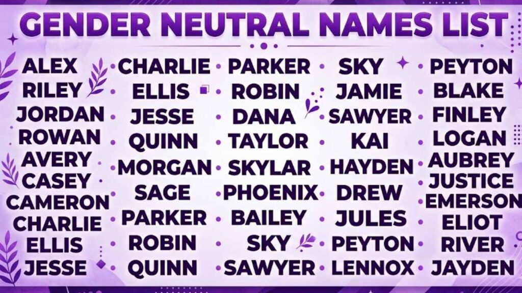 What Are Gender Neutral Names?