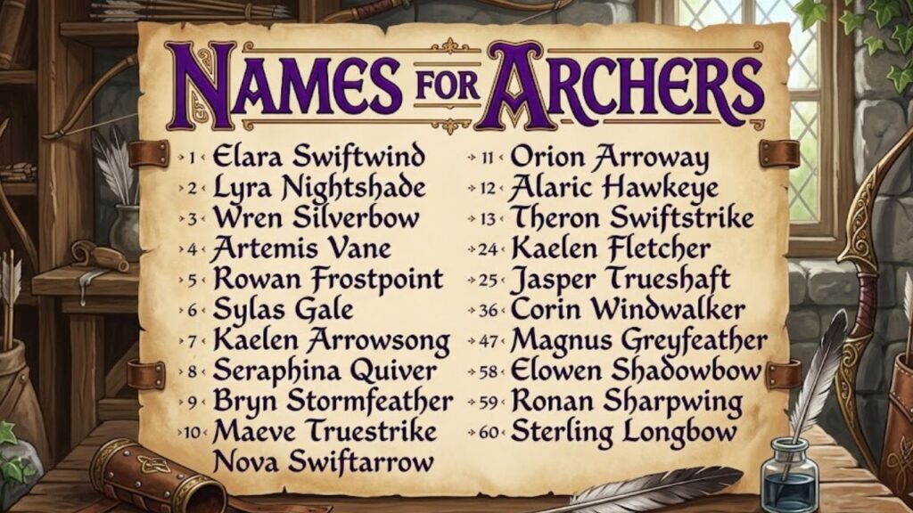 What Makes a Good Archer Name?